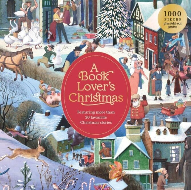 A Book Lover&#39;s Christmas : A 1000-piece jigsaw puzzle-9781399625500