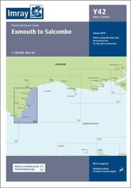 Imray Chart Y42 : Y42 Exmouth to Salcombe (Small Format) : Y42-9781786791139